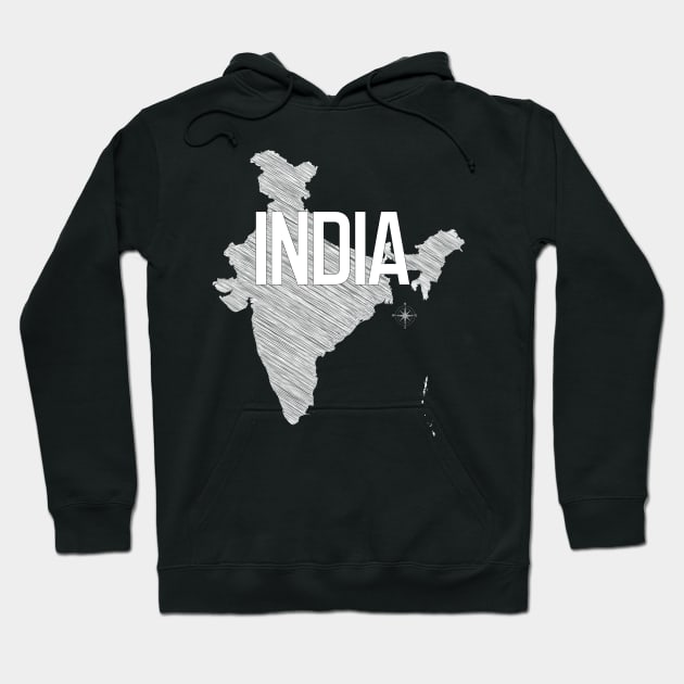 Country Wall Decor India Black and White Art Canvas Poster Prints Modern Style Painting Picture for Living Room Cafe Decor World Map Hoodie by Wall Decor